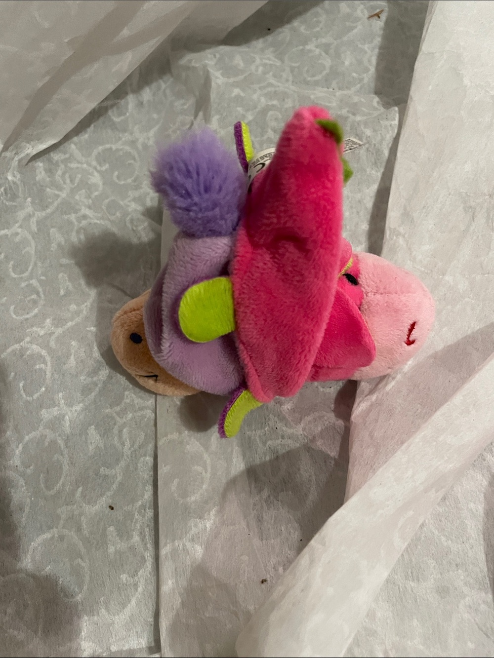 Plush Pink & Purple Flipazoo. Thia Unicorn/Daphne Dragon.